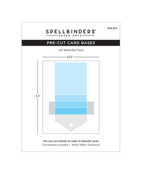 Spellbinders Kinetic Card Bases Waterfall Kinetic Card Blanks (SCS-372)