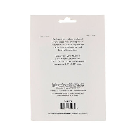 Spellbinders Mini Envelopes Kraft (25pcs) (SCS-370) Spellbinders Mini Envelopes Kraft (25pcs) (SCS-370)