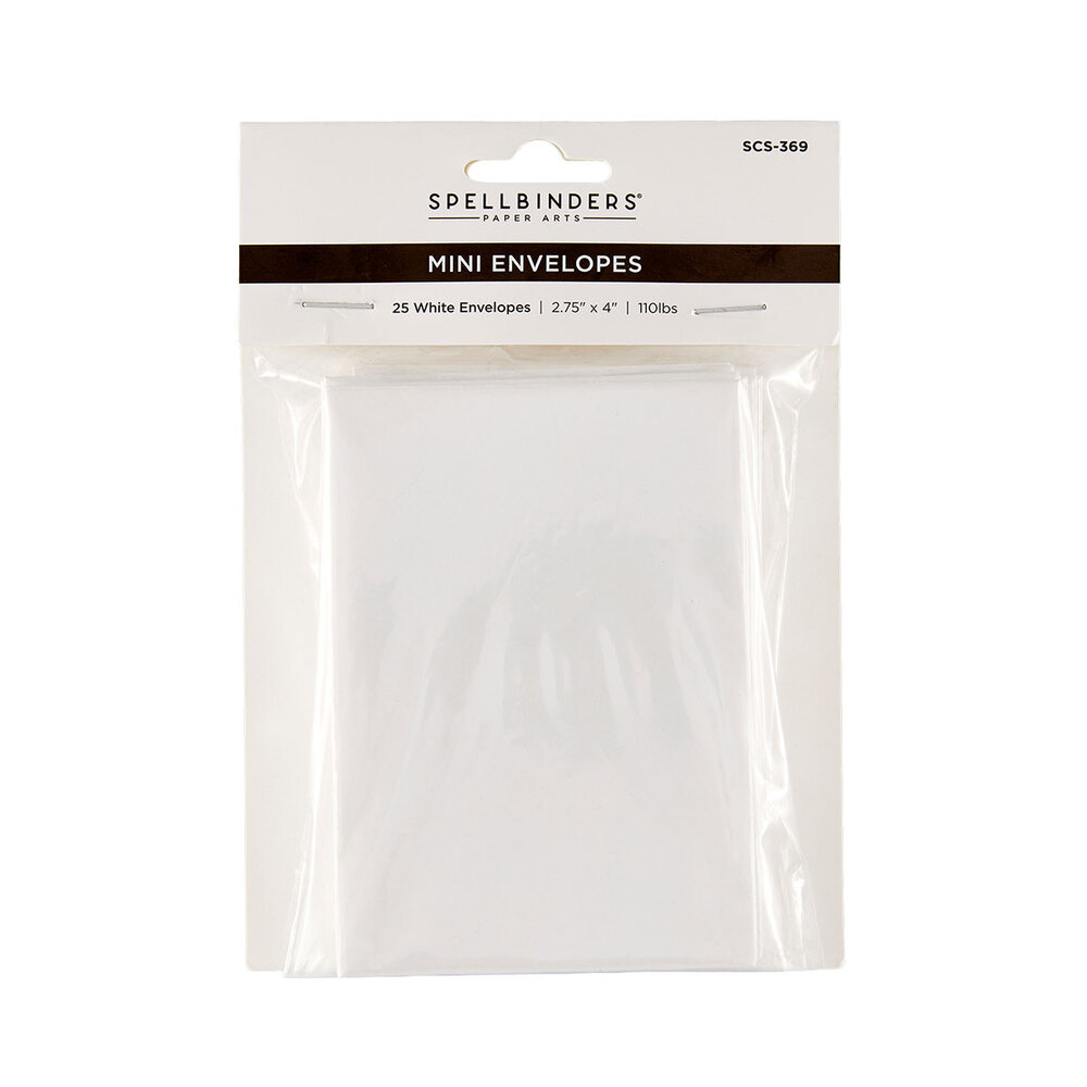 Spellbinders Mini Envelopes White (25pcs) (SCS-369) Spellbinders Mini Envelopes White (25pcs) (SCS-369)