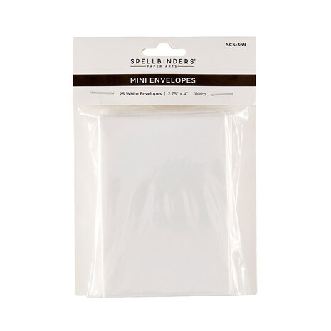 Spellbinders Mini Envelopes White (25pcs) (SCS-369) Spellbinders Mini Envelopes White (25pcs) (SCS-369)