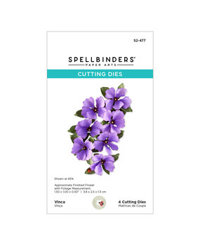 Spellbinders The Cottage Garden Etched Dies Vinca by Susan Tierney-Cockburn (S2-477)