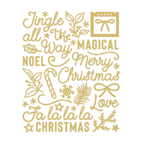 Spellbinders Sleigh Bells Ring Foil Puffy Stickers (2pcs) by Rosie's Studio (169424) Spellbinders Sleigh Bells Ring Foil Puffy Stickers (2pcs) by Rosie's Studio (169424)