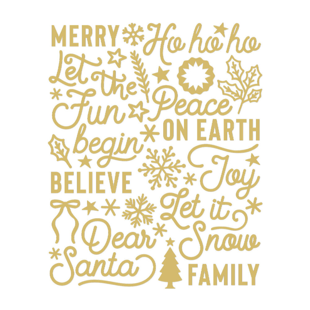Spellbinders Sleigh Bells Ring Foil Puffy Stickers (2pcs) by Rosie's Studio (169424) Spellbinders Sleigh Bells Ring Foil Puffy Stickers (2pcs) by Rosie's Studio (169424)