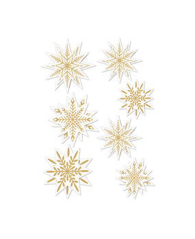 Spellbinders Sleigh Bells Ring Dimensional Acetate Stickers Stars by Rosie's Studio (169472)
