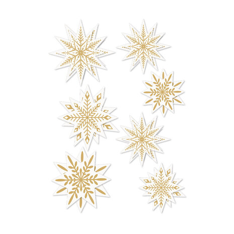 Spellbinders Sleigh Bells Ring Dimensional Acetate Stickers Stars by Rosie's Studio (169472)