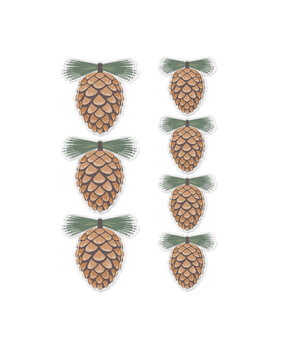 Spellbinders Sleigh Bells Ring Dimensional Acetate Stickers Pinecones by Rosie's Studio (169470) Spellbinders Sleigh Bells Ring Dimensional Acetate Stickers Pinecones by Rosie's Studio (169470)