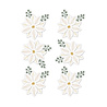 Spellbinders Sleigh Bells Ring Dimensional Acetate Stickers Gold Poinsettias by Rosie's Studio (169430) Spellbinders Sleigh Bells Ring Dimensional Acetate Stickers Gold Poinsettias by Rosie's Studio (169430)
