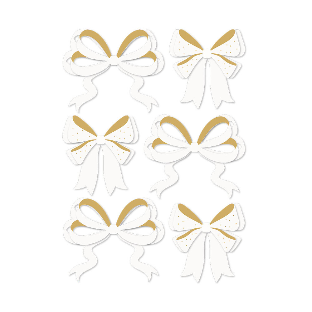 Spellbinders Sleigh Bells Ring Dimensional Acetate Stickers Bows by Rosie's Studio (169471) Spellbinders Sleigh Bells Ring Dimensional Acetate Stickers Bows by Rosie's Studio (169471)