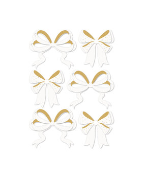 Spellbinders Sleigh Bells Ring Dimensional Acetate Stickers Bows by Rosie's Studio (169471) Spellbinders Sleigh Bells Ring Dimensional Acetate Stickers Bows by Rosie's Studio (169471)