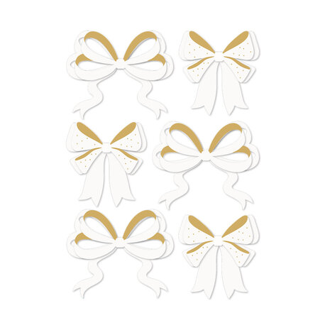 Spellbinders Sleigh Bells Ring Dimensional Acetate Stickers Bows by Rosie's Studio (169471) Spellbinders Sleigh Bells Ring Dimensional Acetate Stickers Bows by Rosie's Studio (169471)