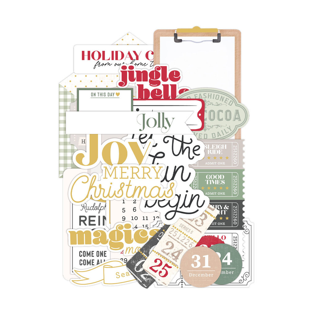 Spellbinders Sleigh Bells Ring Cardstock Diecut Ephemera Sentiments by Rosie's Studio (169398) Spellbinders Sleigh Bells Ring Cardstock Diecut Ephemera Sentiments by Rosie's Studio (169398)