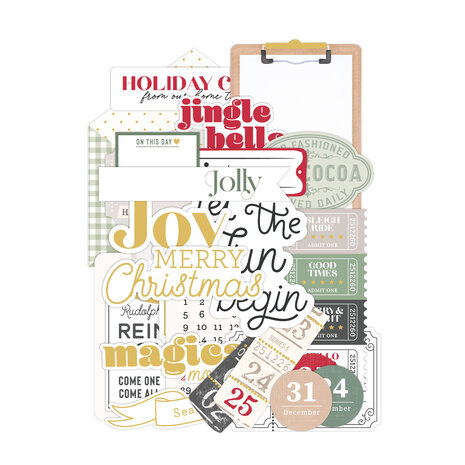 Spellbinders Sleigh Bells Ring Cardstock Diecut Ephemera Sentiments by Rosie's Studio (169398) Spellbinders Sleigh Bells Ring Cardstock Diecut Ephemera Sentiments by Rosie's Studio (169398)