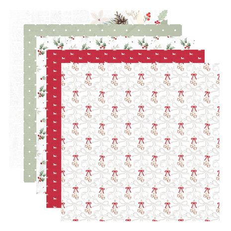 Spellbinders Sleigh Bells Ring 6x6 Inch Designer Paper Pad by Rosie's Studio (169394) Spellbinders Sleigh Bells Ring 6x6 Inch Designer Paper Pad by Rosie's Studio (169394)