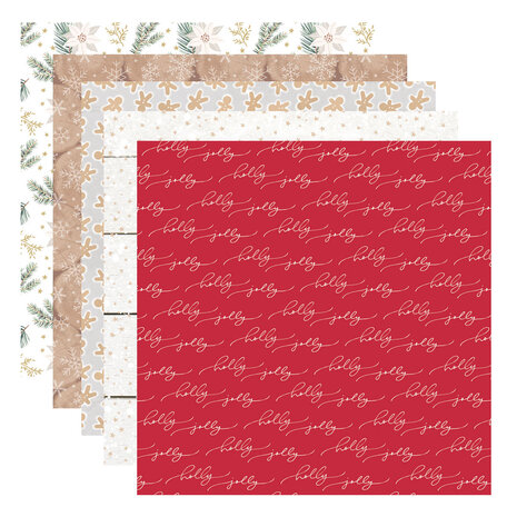 Spellbinders Sleigh Bells Ring 6x6 Inch Designer Paper Pad by Rosie's Studio (169394) Spellbinders Sleigh Bells Ring 6x6 Inch Designer Paper Pad by Rosie's Studio (169394)