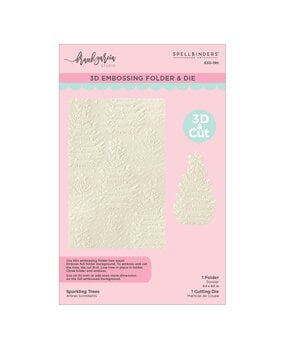 Spellbinders Christmas Blush 3D Embossing Folder Sparkling Trees by Frank Garcia (E3D-190) Spellbinders Christmas Blush 3D Embossing Folder Sparkling Trees by Frank Garcia (E3D-190)
