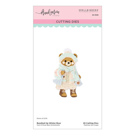 Spellbinders Christmas Blush Etched Dies Bundled Up Winter Bear by Frank Garcia (S4-1568) Spellbinders Christmas Blush Etched Dies Bundled Up Winter Bear by Frank Garcia (S4-1568)