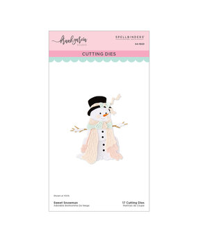 Spellbinders Christmas Blush Etched Dies Sweet Snowman by Frank Garcia (S4-1563) Spellbinders Christmas Blush Etched Dies Sweet Snowman by Frank Garcia (S4-1563)