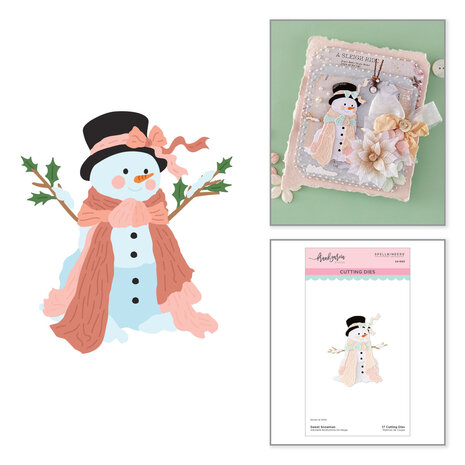 Spellbinders Christmas Blush Etched Dies Sweet Snowman by Frank Garcia (S4-1563) Spellbinders Christmas Blush Etched Dies Sweet Snowman by Frank Garcia (S4-1563)