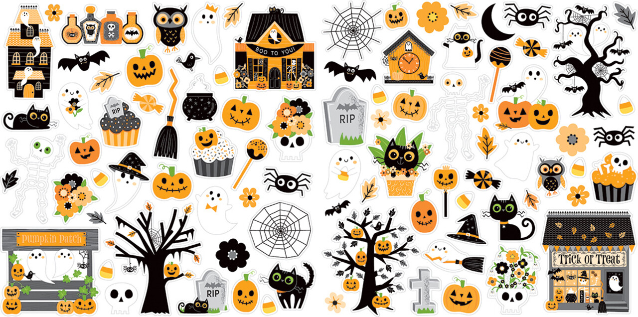 Bella BLVD Boo To You Ephemera Icons (BB3316)