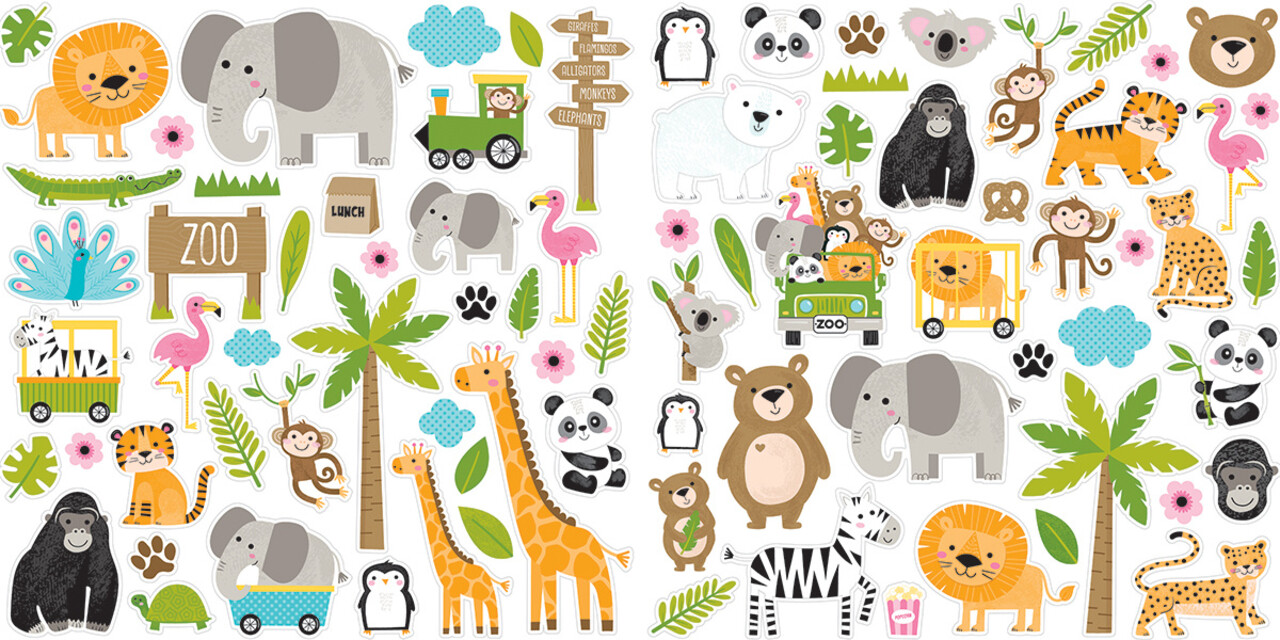 Bella BLVD Zoo Day Ephemera Icons (BB3286)
