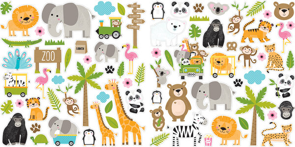Bella BLVD Zoo Day Ephemera Icons (BB3286)