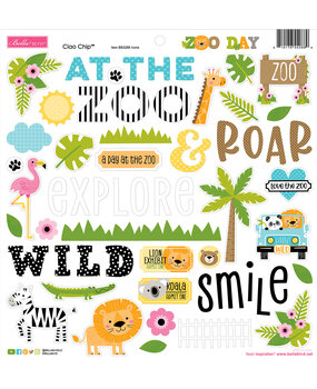 Bella BLVD Zoo Day Ciao Chipboard Icons (BB3288)