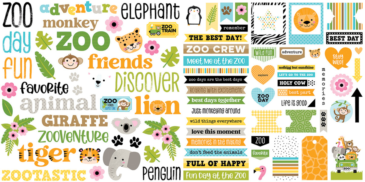 Bella BLVD Zoo Day Ephemera Words (BB3287) Bella BLVD Zoo Day Ephemera Words (BB3287)