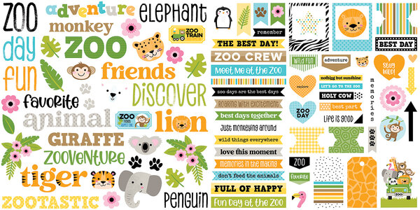 Bella BLVD Zoo Day Ephemera Words (BB3287) Bella BLVD Zoo Day Ephemera Words (BB3287)