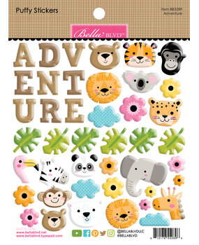 Bella BLVD Zoo Day Puffy Stickers Adventure (BB3289)