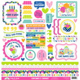Doodlebug Design Cupcakes & Candles This & That Stickers (9156)