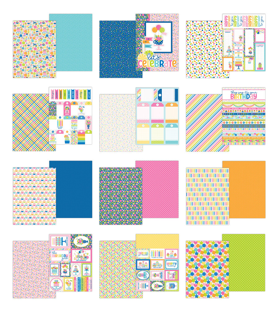 Doodlebug Design Cupcakes & Candles 6x8 Inch Paper Pad (9154) Doodlebug Design Cupcakes & Candles 6x8 Inch Paper Pad (9154)