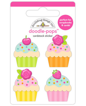 Doodlebug Design Cupcakes & Candles Doodle-Pops Cute Cakes (9135)