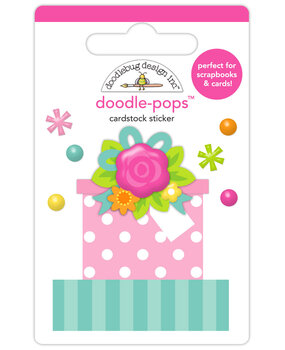 Doodlebug Design Cupcakes & Candles Doodle-Pops Wrapped in Ribbons (9129)