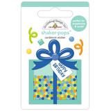 Doodlebug Design Balloons & Banners Shaker-Pops Happy Birthday (9180)