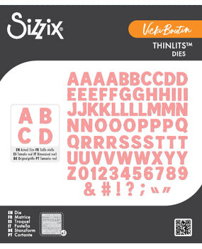 Sizzix Thinlits Die Mini Bold Alpha by Vicki Boutin (667198) Sizzix Thinlits Die Mini Bold Alpha by Vicki Boutin (667198)