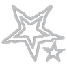 Sizzix Stencil A4 w/ Framelits Die Script Layering Stars (2+3pcs) by Vicki Boutin (667191) Sizzix Stencil A4 w/ Framelits Die Script Layering Stars (2+3pcs) by Vicki Boutin (667191)