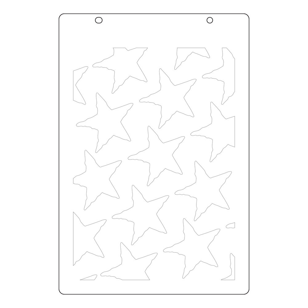 Sizzix Stencil A4 w/ Framelits Die Script Layering Stars (2+3pcs) by Vicki Boutin (667191) Sizzix Stencil A4 w/ Framelits Die Script Layering Stars (2+3pcs) by Vicki Boutin (667191)