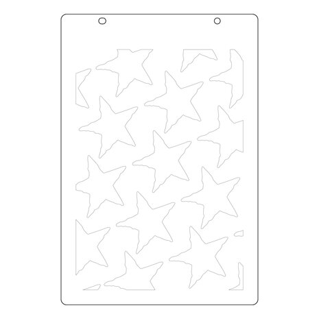Sizzix Stencil A4 w/ Framelits Die Script Layering Stars (2+3pcs) by Vicki Boutin (667191) Sizzix Stencil A4 w/ Framelits Die Script Layering Stars (2+3pcs) by Vicki Boutin (667191)