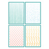 Sizzix Stencil A6 Holiday Layering Stripes (4pcs) by Vicki Boutin (667190) Sizzix Stencil A6 Holiday Layering Stripes (4pcs) by Vicki Boutin (667190)