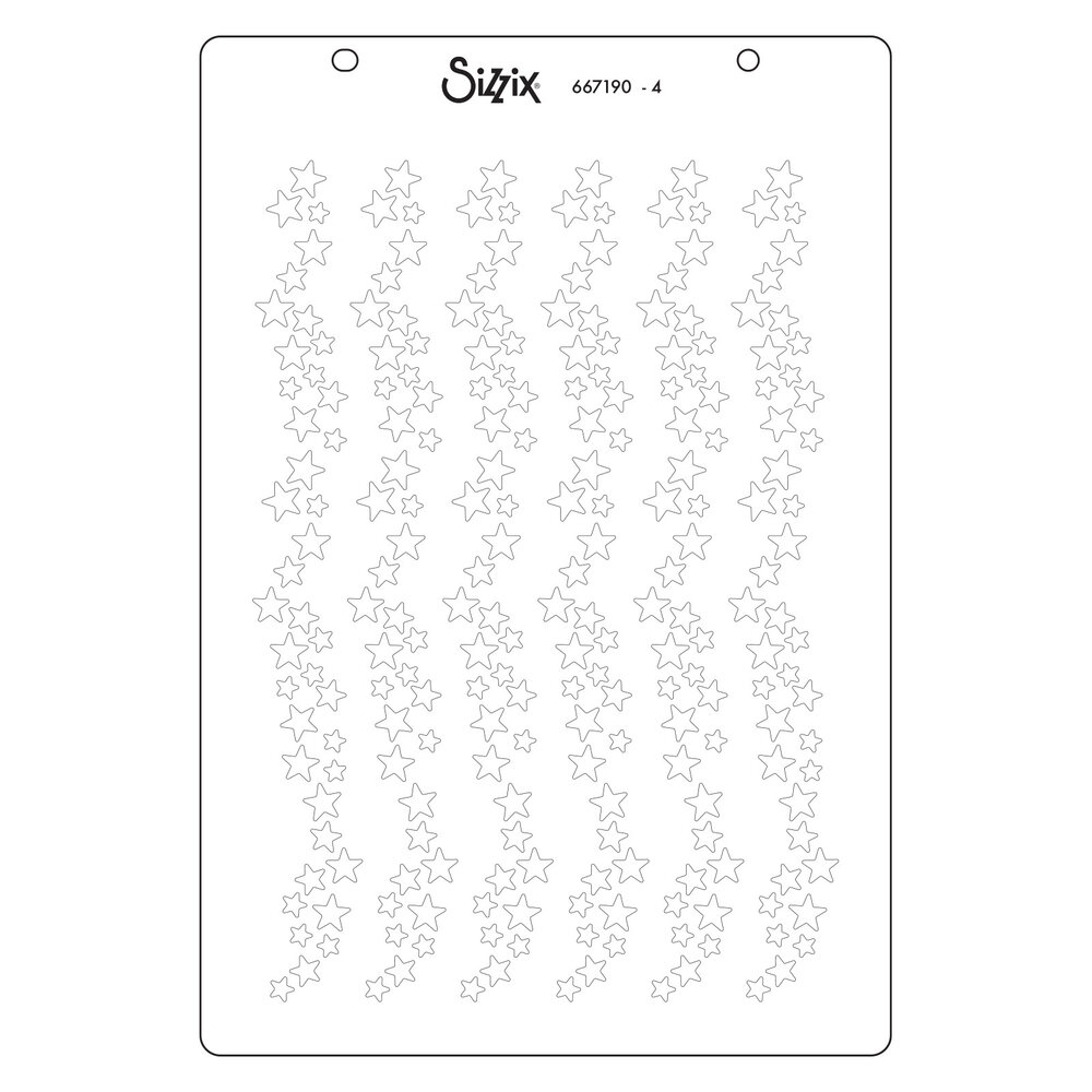 Sizzix Stencil A6 Holiday Layering Stripes (4pcs) by Vicki Boutin (667190) Sizzix Stencil A6 Holiday Layering Stripes (4pcs) by Vicki Boutin (667190)