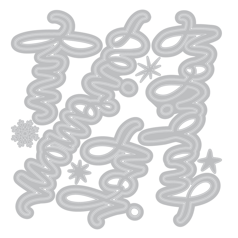 Sizzix Thinlits Die Vicki Holiday Script (15pcs) by Vicki Boutin (667189) Sizzix Thinlits Die Vicki Holiday Script (15pcs) by Vicki Boutin (667189)