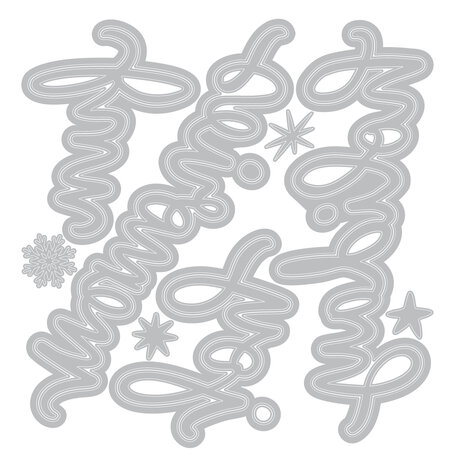 Sizzix Thinlits Die Vicki Holiday Script (15pcs) by Vicki Boutin (667189) Sizzix Thinlits Die Vicki Holiday Script (15pcs) by Vicki Boutin (667189)