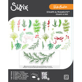 Sizzix Clear Stamps w/ Framelits Die Winter Greenery (15+32pcs) by Vicki Boutin (667188) Sizzix Clear Stamps w/ Framelits Die Winter Greenery (15+32pcs) by Vicki Boutin (667188)