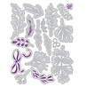 Sizzix Clear Stamps w/ Framelits Die Winter Greenery (15+32pcs) by Vicki Boutin (667188)