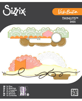Sizzix Thinlits Die Border Clusters (16pcs) by Vicki Boutin (667186) Sizzix Thinlits Die Border Clusters (16pcs) by Vicki Boutin (667186)