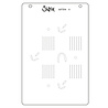 Sizzix Stencil A6 Flowers & Stripe Pattern (4pcs) by Letters by Shells (667204) Sizzix Stencil A6 Flowers & Stripe Pattern (4pcs) by Letters by Shells (667204)