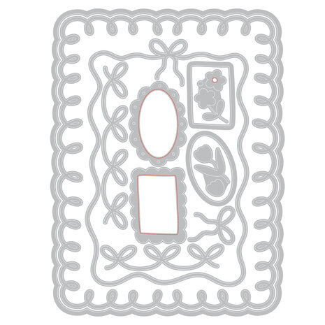 Sizzix Thinlits Die Loops, Bows & Frames (12pcs) by Letters by Shells (667203) Sizzix Thinlits Die Loops, Bows & Frames (12pcs) by Letters by Shells (667203)