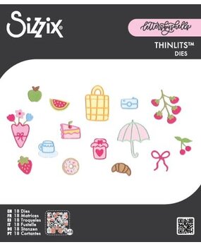 Sizzix Thinlits Die Picnic Treats (18pcs) by Letters by Shells (667202) Sizzix Thinlits Die Picnic Treats (18pcs) by Letters by Shells (667202)