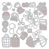 Sizzix Thinlits Die Picnic Treats (18pcs) by Letters by Shells (667202) Sizzix Thinlits Die Picnic Treats (18pcs) by Letters by Shells (667202)