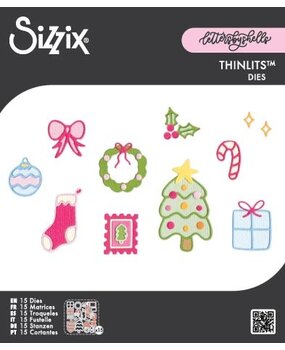 Sizzix Thinlits Die Holiday Cheer (15pcs) by Letters by Shells (667201) Sizzix Thinlits Die Holiday Cheer (15pcs) by Letters by Shells (667201)